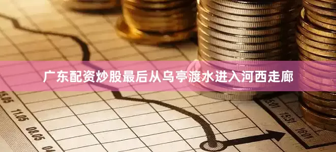 广东配资炒股最后从乌亭渡水进入河西走廊